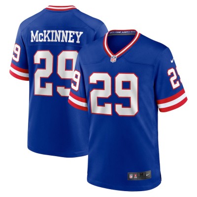 New York Giants #29 Xavier Mckinney Royal Nike Men's Classic Retired Player Game Jersey Men's